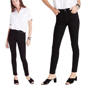 Madewell 9" High Rise Skinny Jean Womens Sz 27 Black Stretch Denim STYLE# H2227